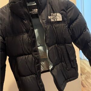 The North Face Kids Charcoal Puffer Jacket